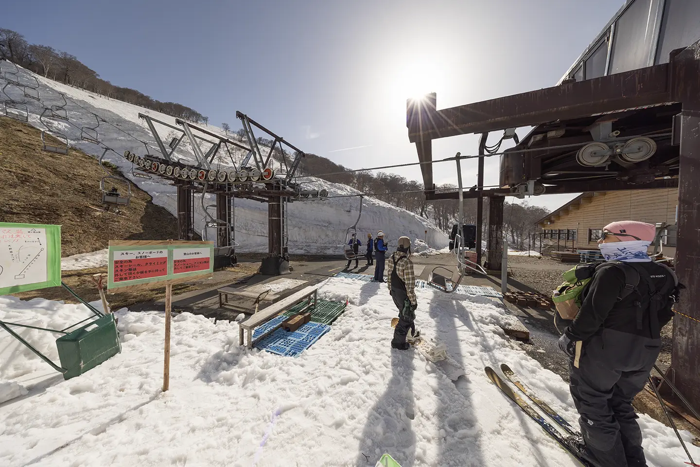 月山スキー場のリフト 1
